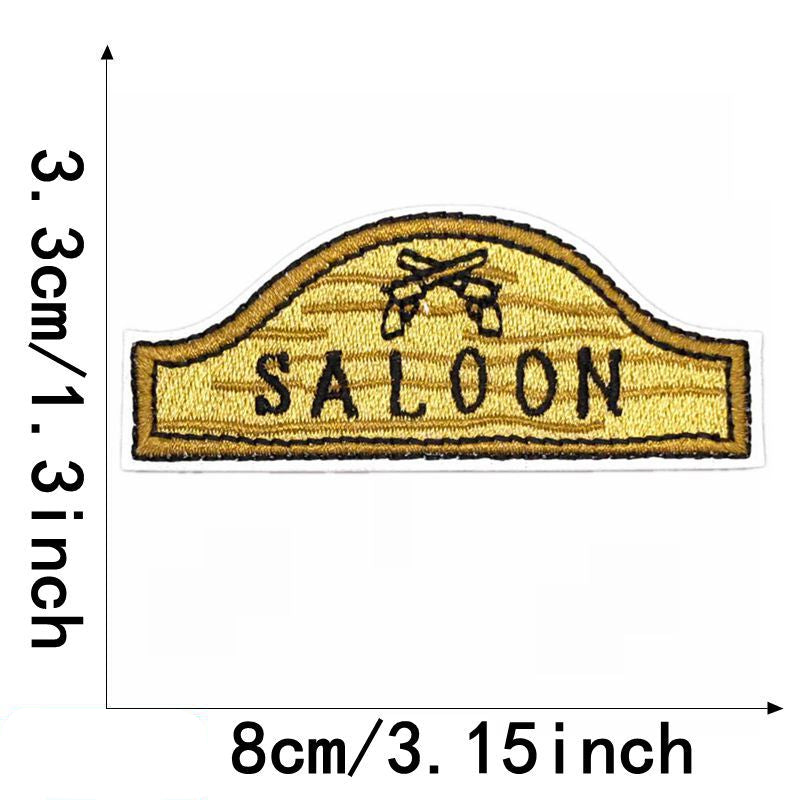 Wholesale Western Cowboy embroidery clothing patch